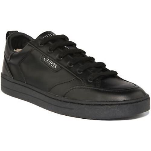 Guess Fm5Cerlea12 Certosa Mens Lace Up Low Sneakers In Black Size US 7 - 13