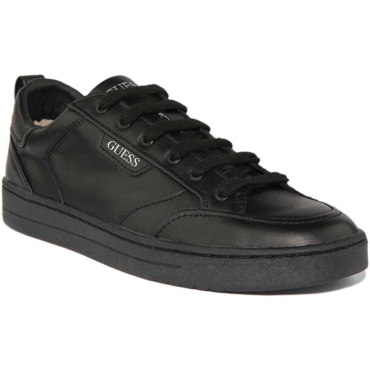 Guess Fm5Cerlea12 Certosa Mens Lace Up Low Sneakers In Black Size US 7 - 13 BLACK