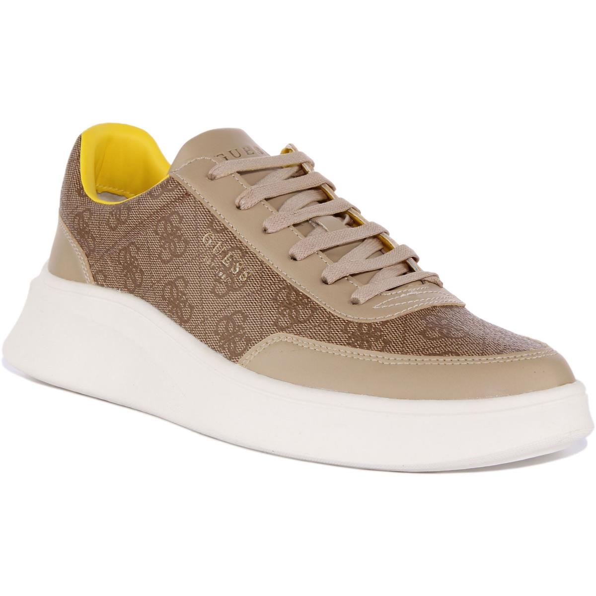 Guess Dolo Fm7Dolele12 Mens Thick Sole Athletic Sneakers In Beige Size US 7 - 13 BEIGE