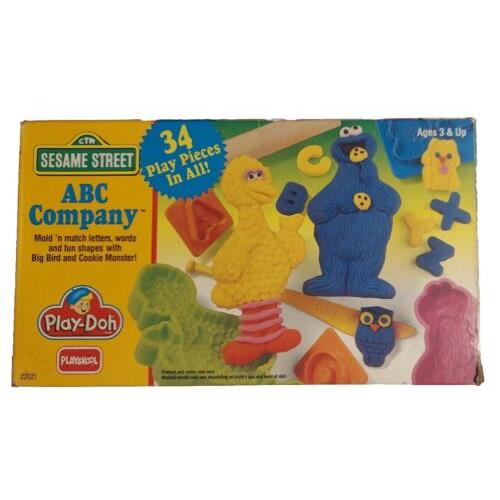 Sesame Street Abc Kenner Play-doh Vintage Set Henson Muppets 1994