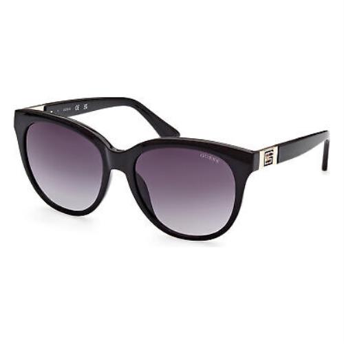 Guess GU7850-01B-56 Shiny Black / Gradient Smoke/ Sunglasses