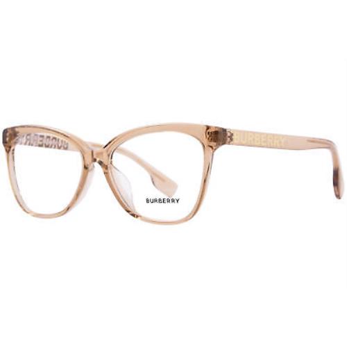 Burberry Grace BE2364 3779 Eyeglasses Frame Women`s Brown Full Rim Cat Eye 54mm
