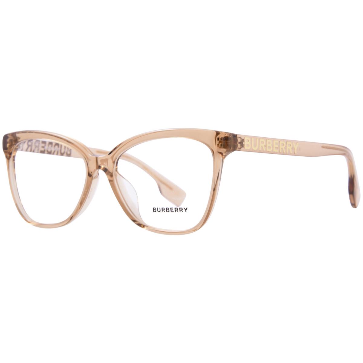 Burberry Grace BE2364 3779 Eyeglasses Frame Women`s Brown Full Rim Cat Eye 54-mm - Frame: Brown