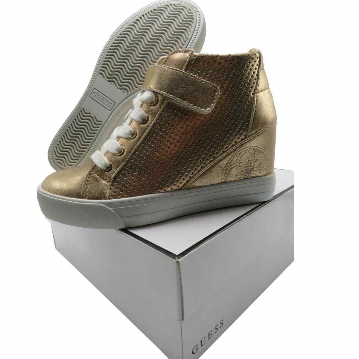 Guess Decia Hidden-wedge High-top Sneakers Size: 6