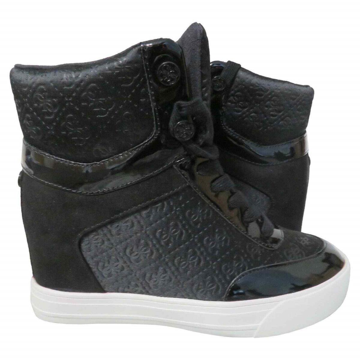 Guess Women`s Daylana Logo High-top Wedge Sneakers Size: 6