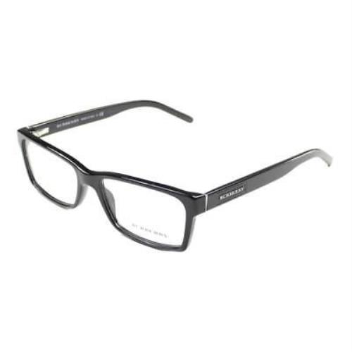 Burberry Eyeglasses BE2108 3001 Shiny Black Rectangle Frame 54mm