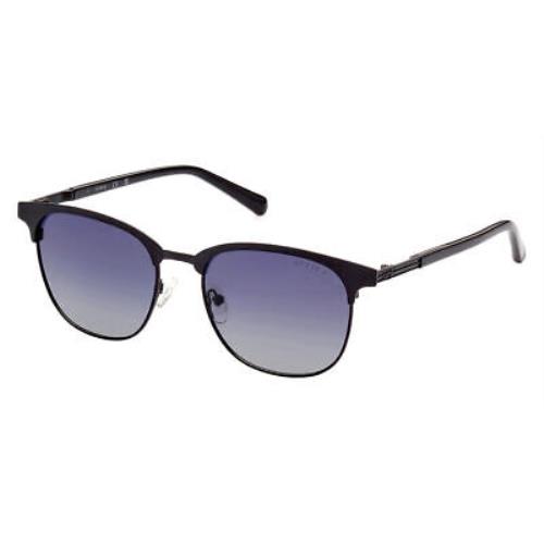 Guess GU00052-02D-54 Matte Black / Smoke Polarized/ Sunglasses