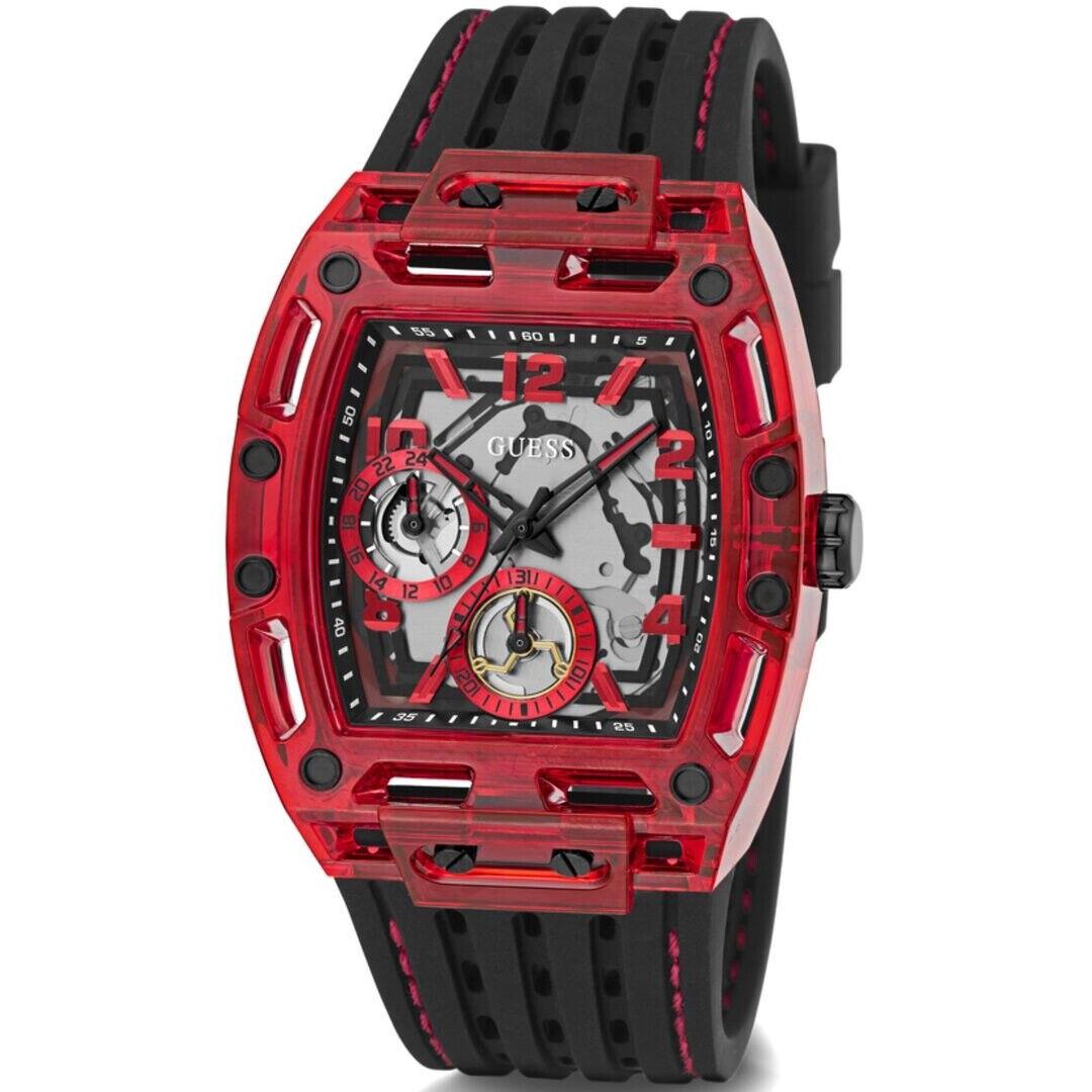 Guess GW0499G4 Mens Black Red Multi-function Watch