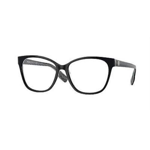 Burberry Eyeglasses BE2345 3977 54mm Black Crystal / Demo Lens