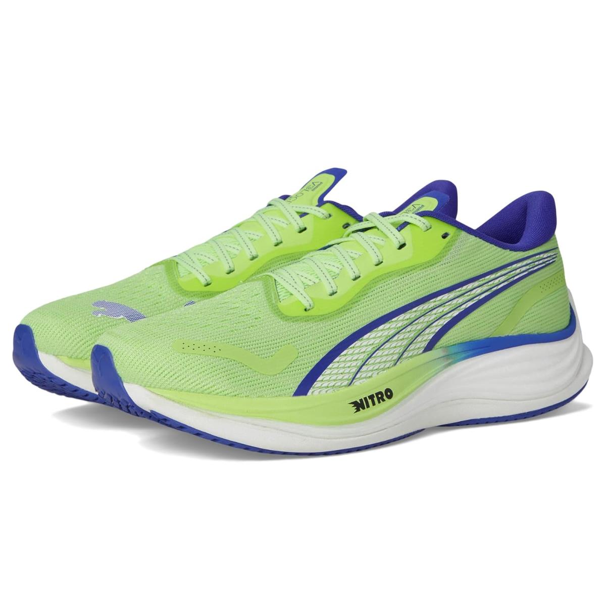 Man`s Sneakers Athletic Shoes Puma Velocity Nitro 3 Fizzy Apple/Lapis Lazuli