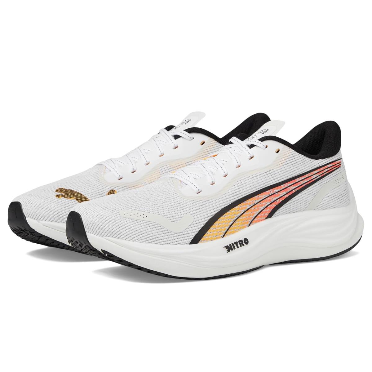 Man`s Sneakers Athletic Shoes Puma Velocity Nitro 3 Puma White/Sun Stream