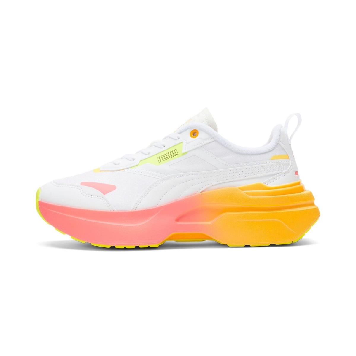 388401-01 Womens Puma Kosmo Rider Sumsqu - White/Lime Squeeze