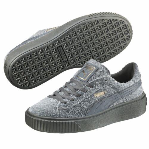 362224-02 Womens Puma Suede Platform Elemental - Gray