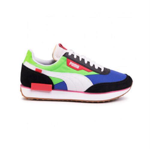 Puma Men`s Future Rider 371149-01 Black/fluorescent-green/dazzling Blue SZ 5-12