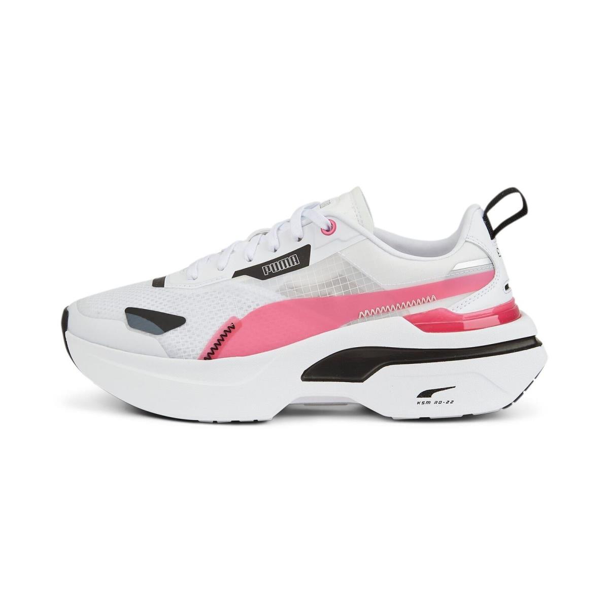 383113-05 Womens Puma Kosmo Rider - White/Sunset Pink