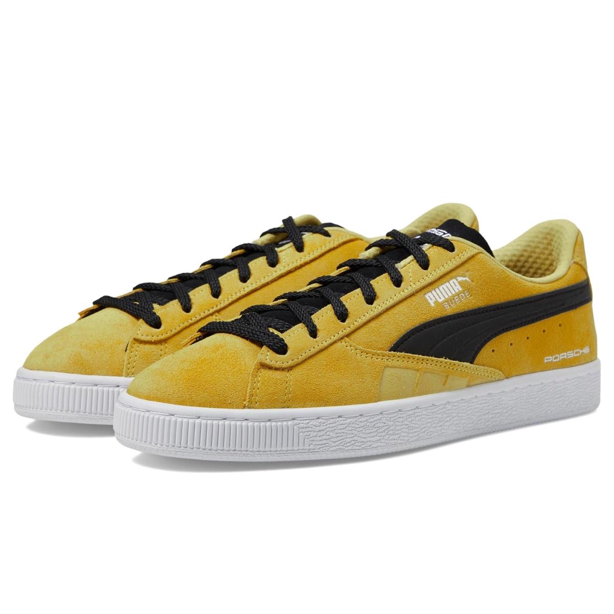 Man`s Sneakers Athletic Shoes Puma Porsche Legacy Suede - Sport Yellow/PUMA Black