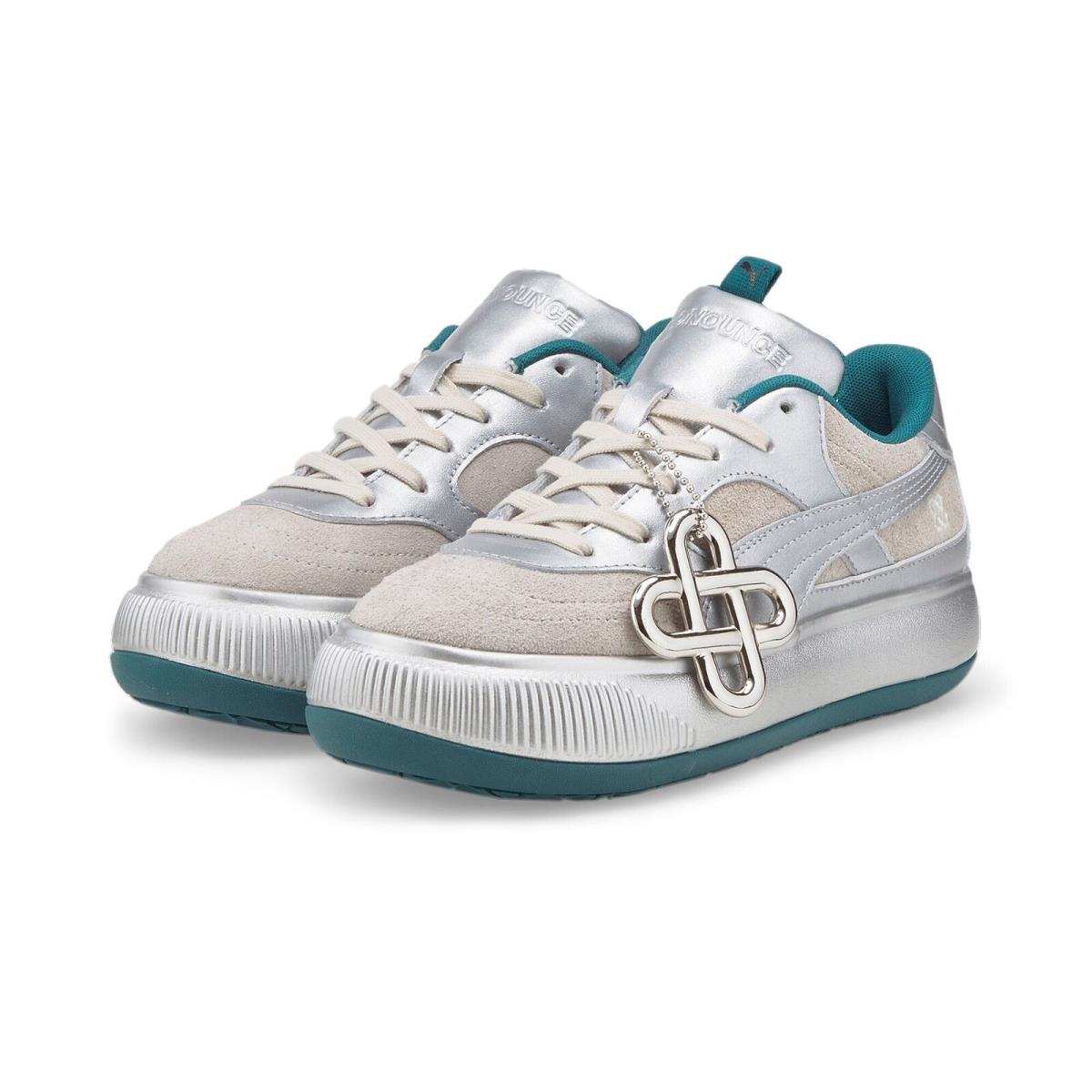 384106-01 Womens Puma Pronounce X Suede Mayu 2 `silver Ultra Violet` - Silver/Ultra Violet