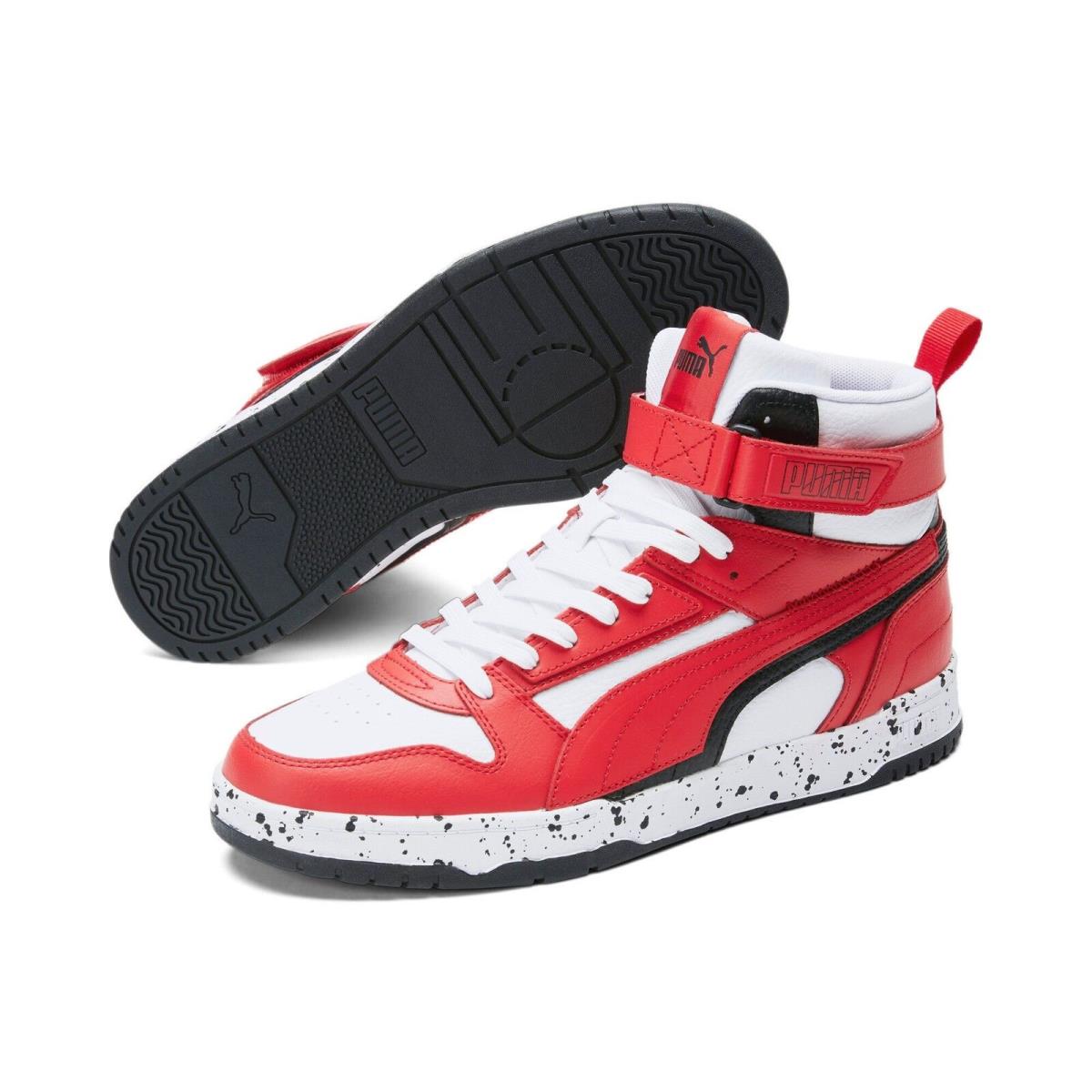 388423-01 Mens Puma Rbd Game Varsity Patch - High Risk Red/White/Black