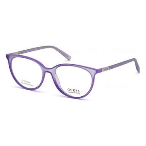 Guess GU3056-081-52 Shiny Violet Eyeglasses