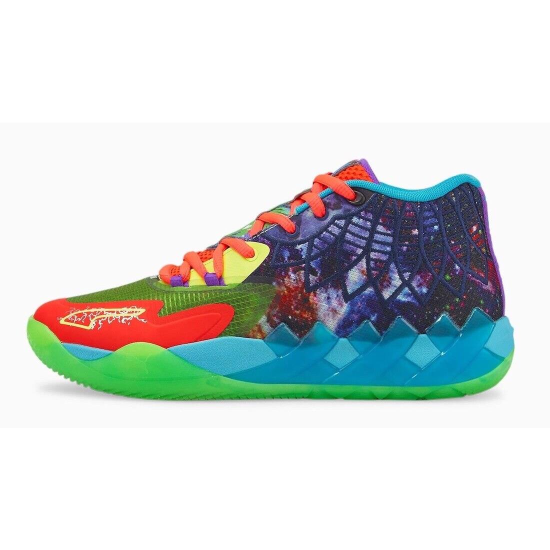 Puma MB1 Lamelo Be You Green Gecko Red Blast 376813-01