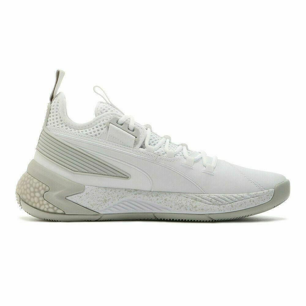 Puma Basketball Uproar Hybrid Court Core White Men Hoops Sneakers 192775-10 - White