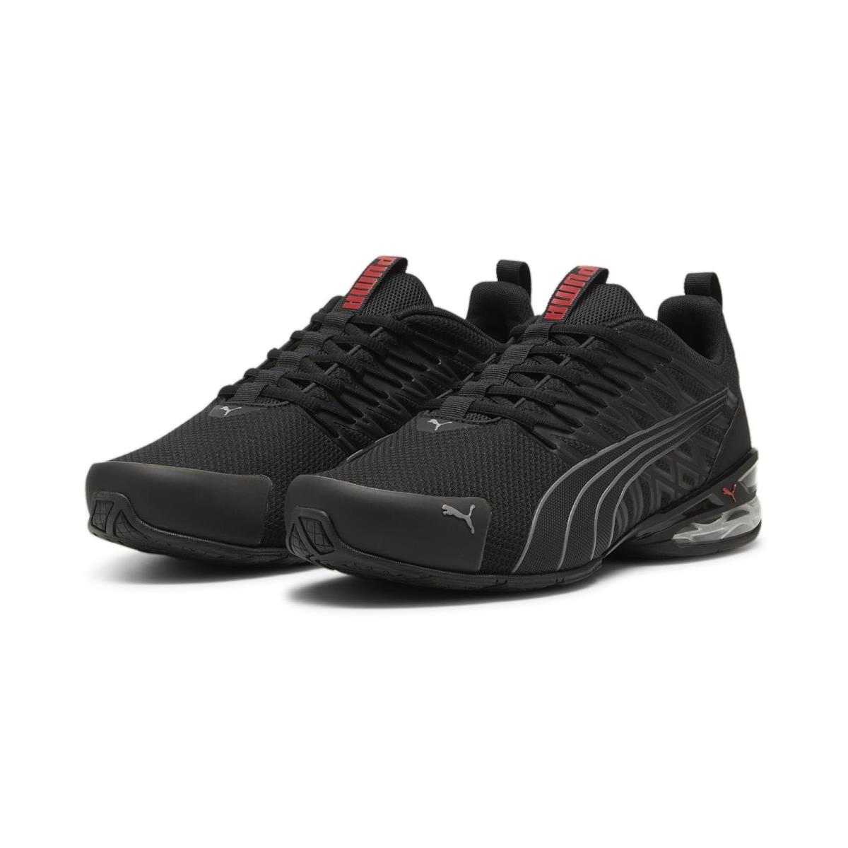 Man`s Sneakers Athletic Shoes Puma Voltaic Evo - Puma Black/Stormy Slate/For All Time Red