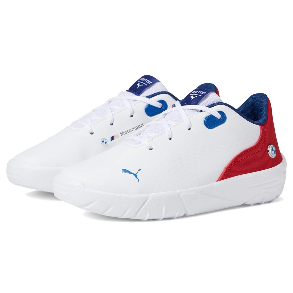 Puma Kids Bmw M Motorsport Drift Cat Decima Alternate Closure Little Kid - Puma White/Pop Red/Puma White