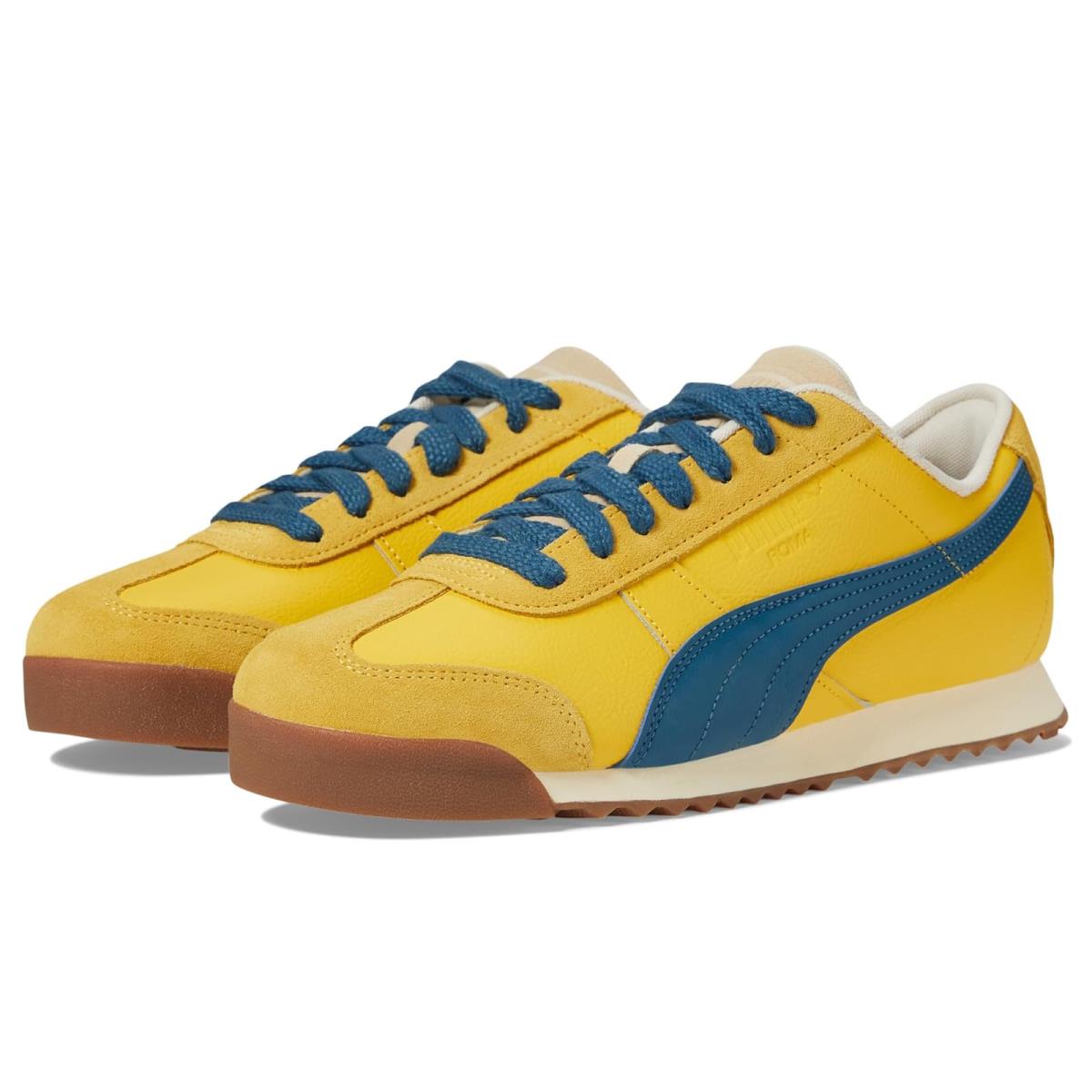 Man`s Sneakers Athletic Shoes Puma Roma Underdogs - Yellow Sizzle/Ocean Tropic/Alpine Snow