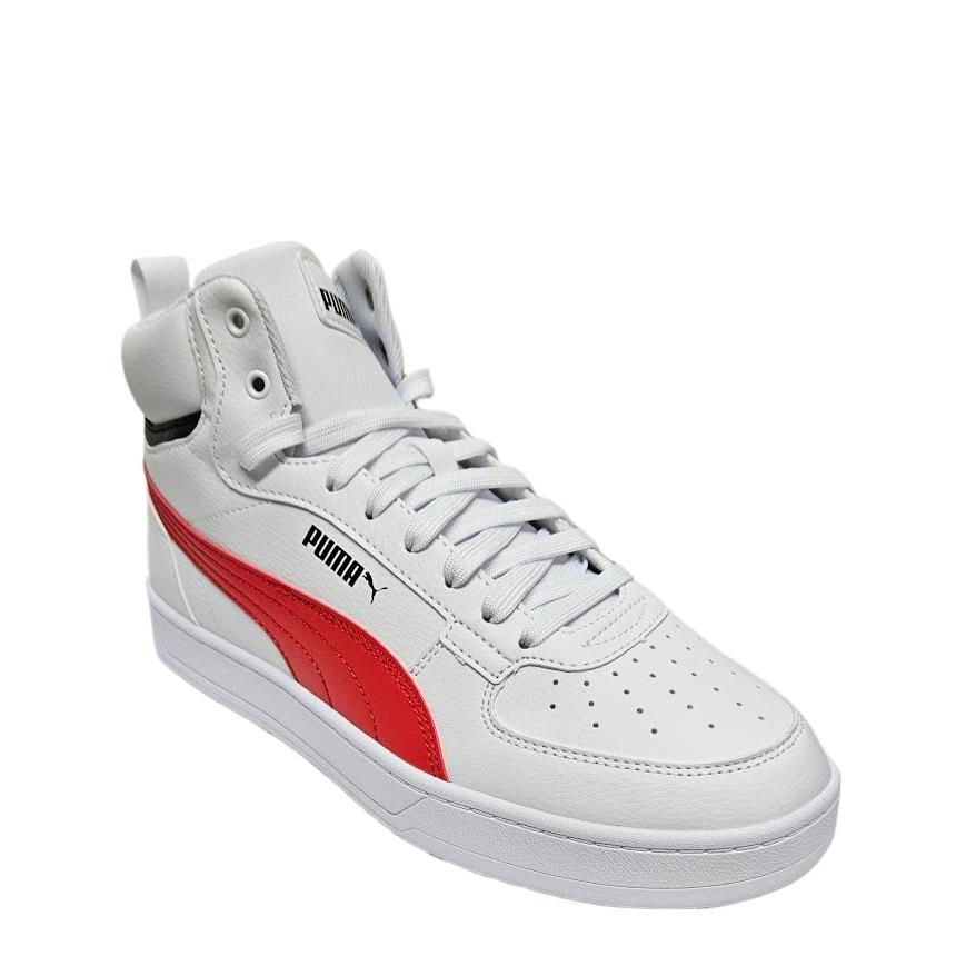 Puma Men Caven 2.0 Mid Puma White-red-black 392291-06 - Multicolor