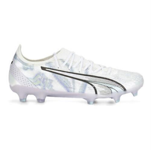 Puma Ultra Ultimate Brilliance Firm Groundag Soccer Cleats Womens White Sneakers