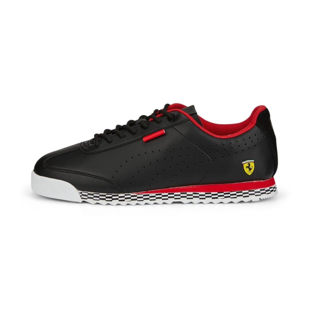 307032-03 Mens Puma Ferrari Roma Via Perf - Black/White