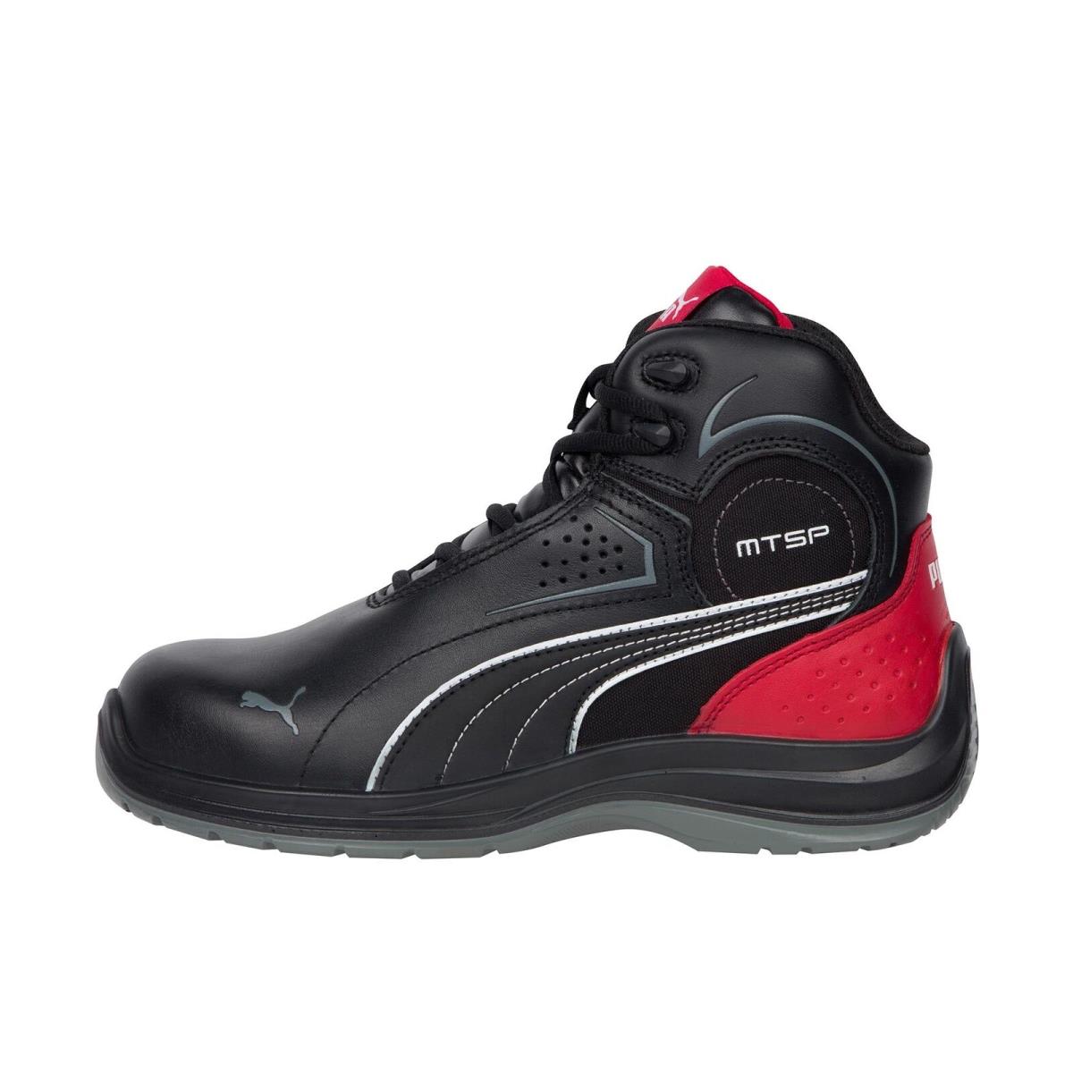 Puma Safety Touring Mid Composite Toe Black Leather Black