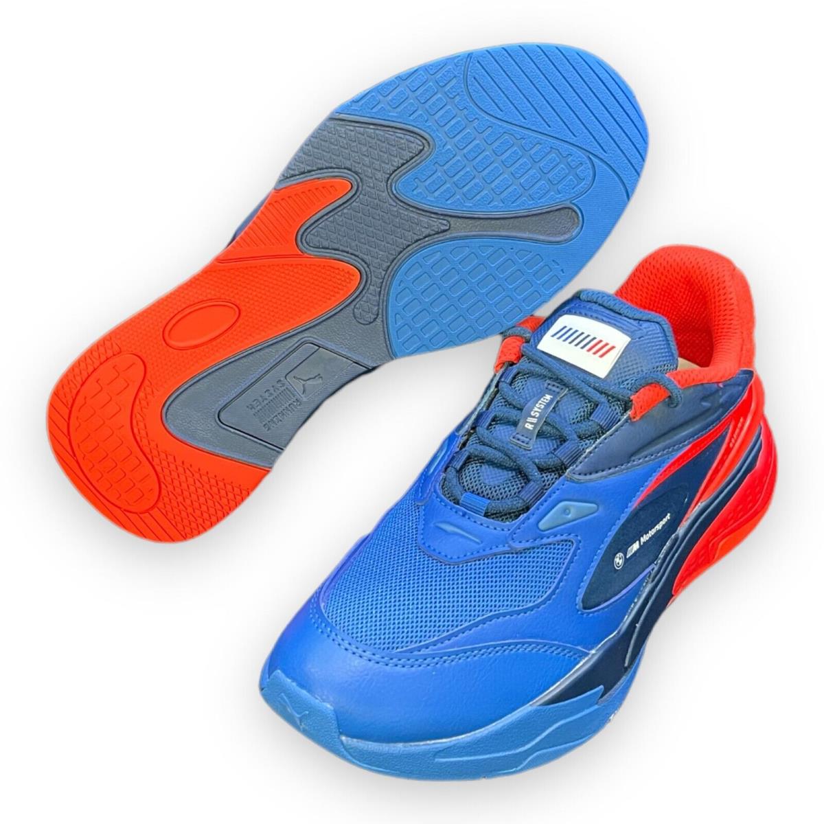 Puma Men`s Bmw M Motorsport Rs-fast Sneakers 307409 01 - STRONG BLUE/ESTATE BLUE/FIERY RED