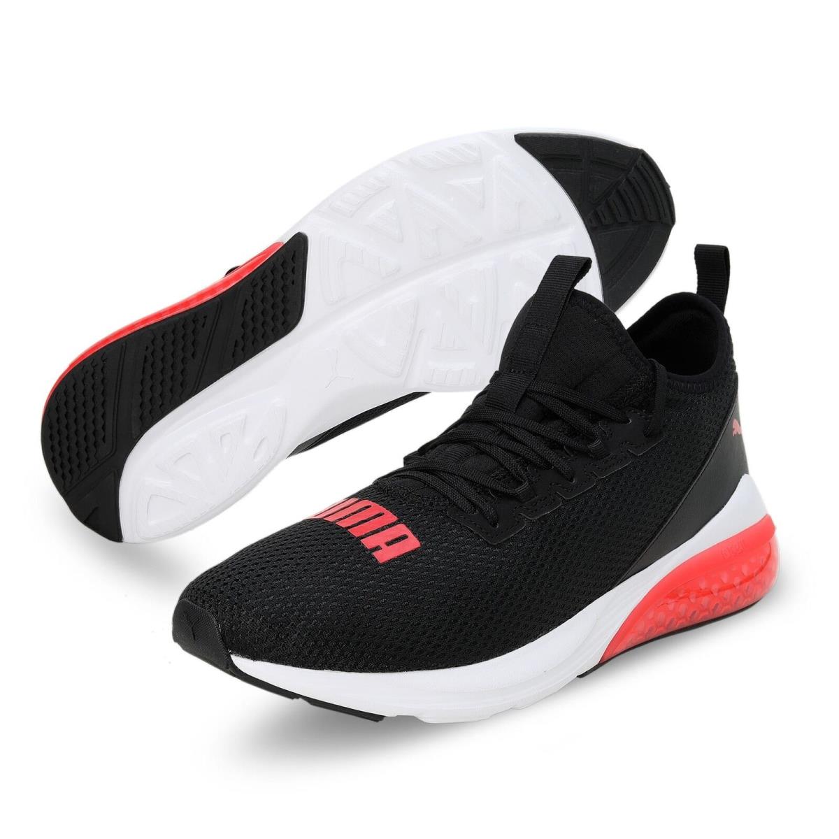 195424-04 Mens Puma Cell Vive Bright - Black/High Risk Red/White