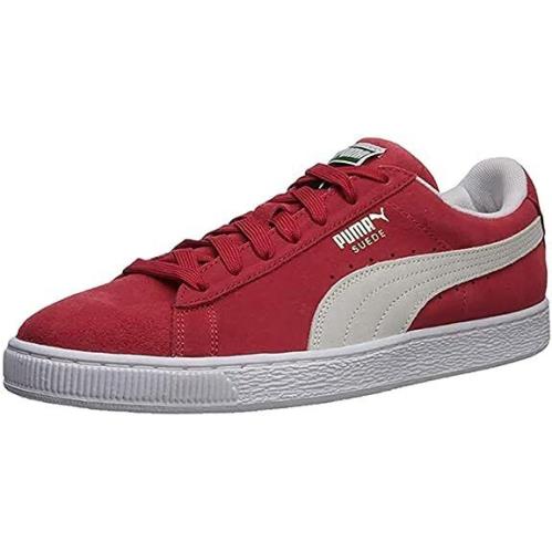 Puma Men`s Suede Classic+ Sneakers - Red/White