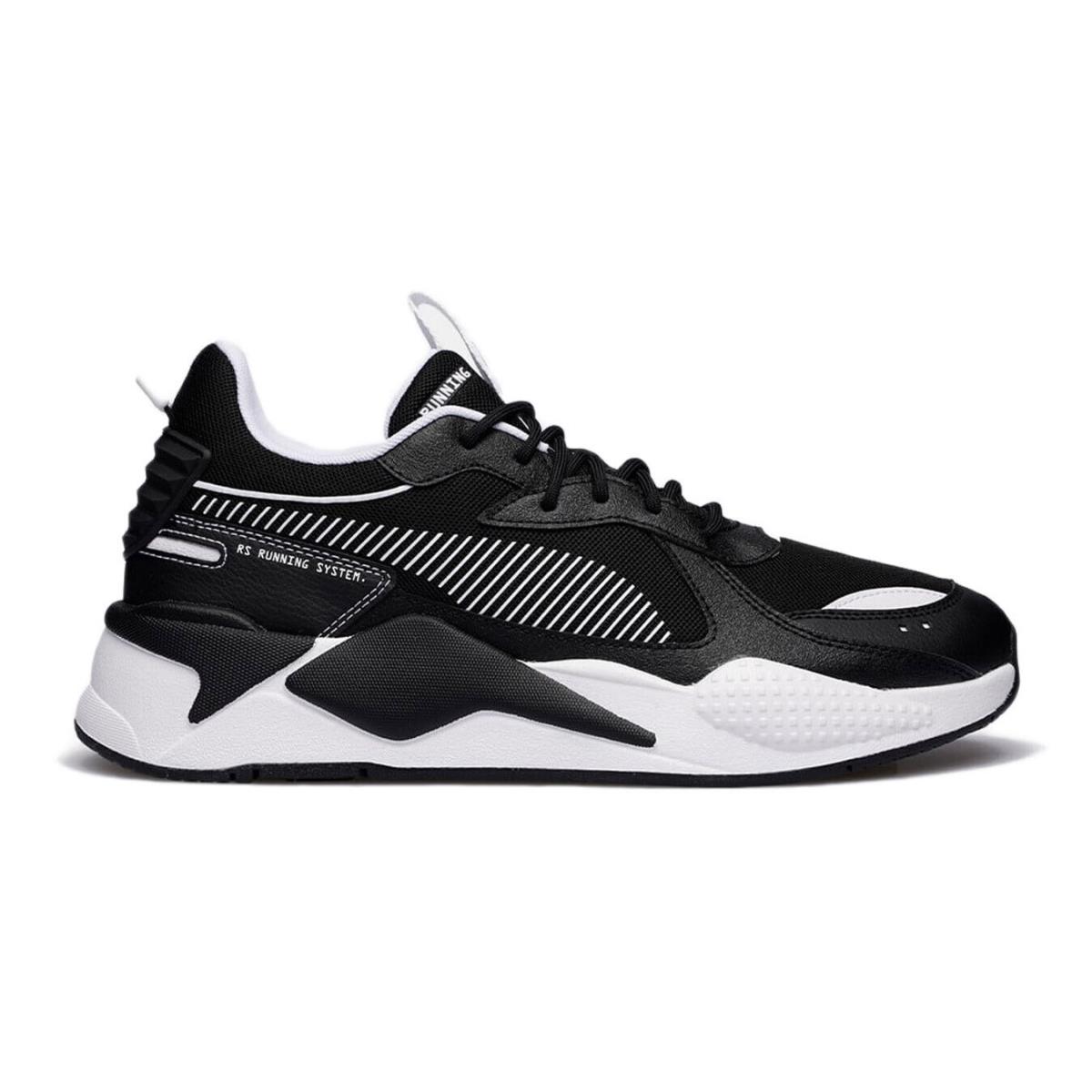 Puma Rsx B W JR Lace Up Youth Boys Black-white Sneakers Casual