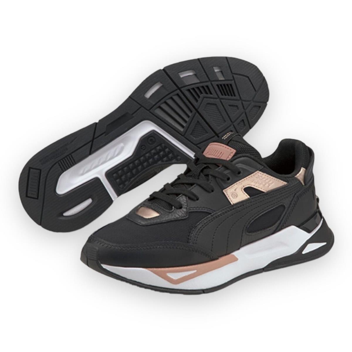 Puma Women`s Mirage Sport Metal Sneakers 382746 01 Black/rose Gold - Black/Rose Gold