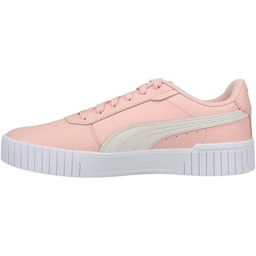 Puma Carina 2.0 Rose / White Women`s Leather Lace Up Sneakers 38584911 - Rose / White