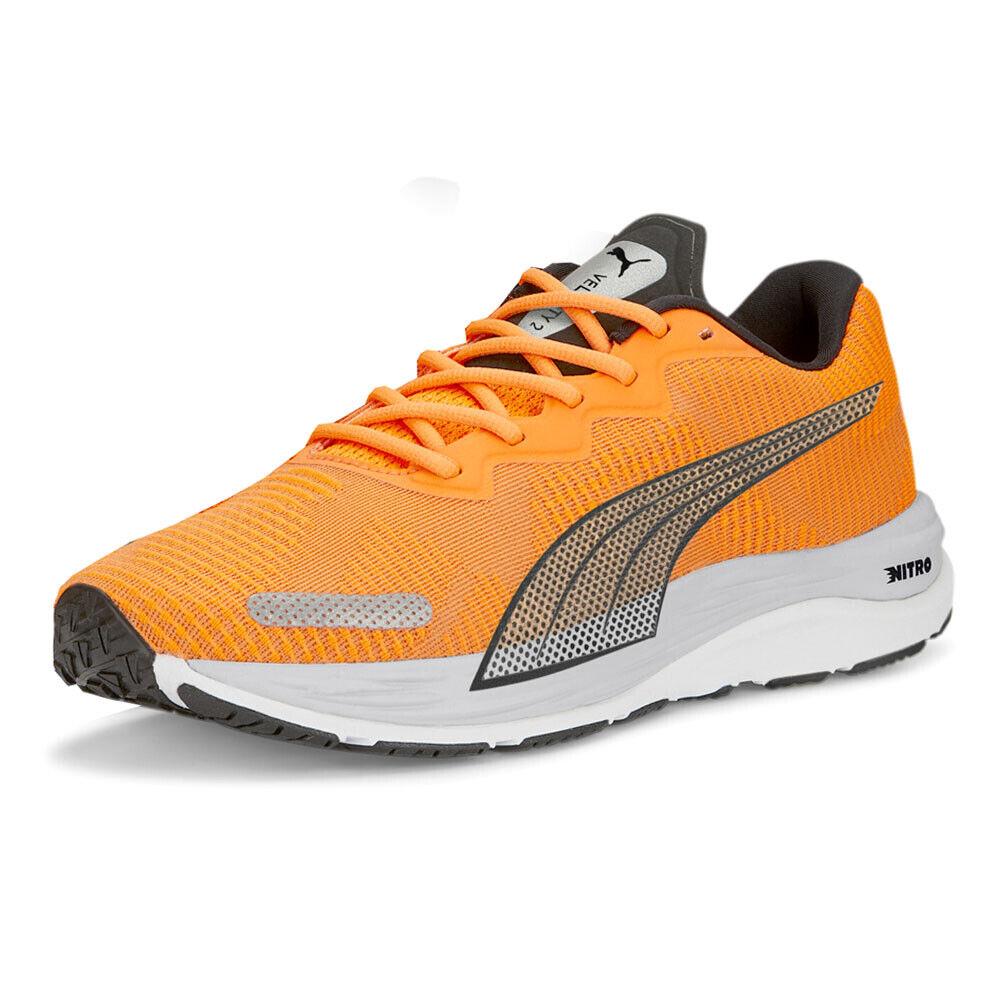 Puma Velocity Nitro 2 Fade Running Mens Orange Sneakers Athletic Shoes 37852603 - Orange