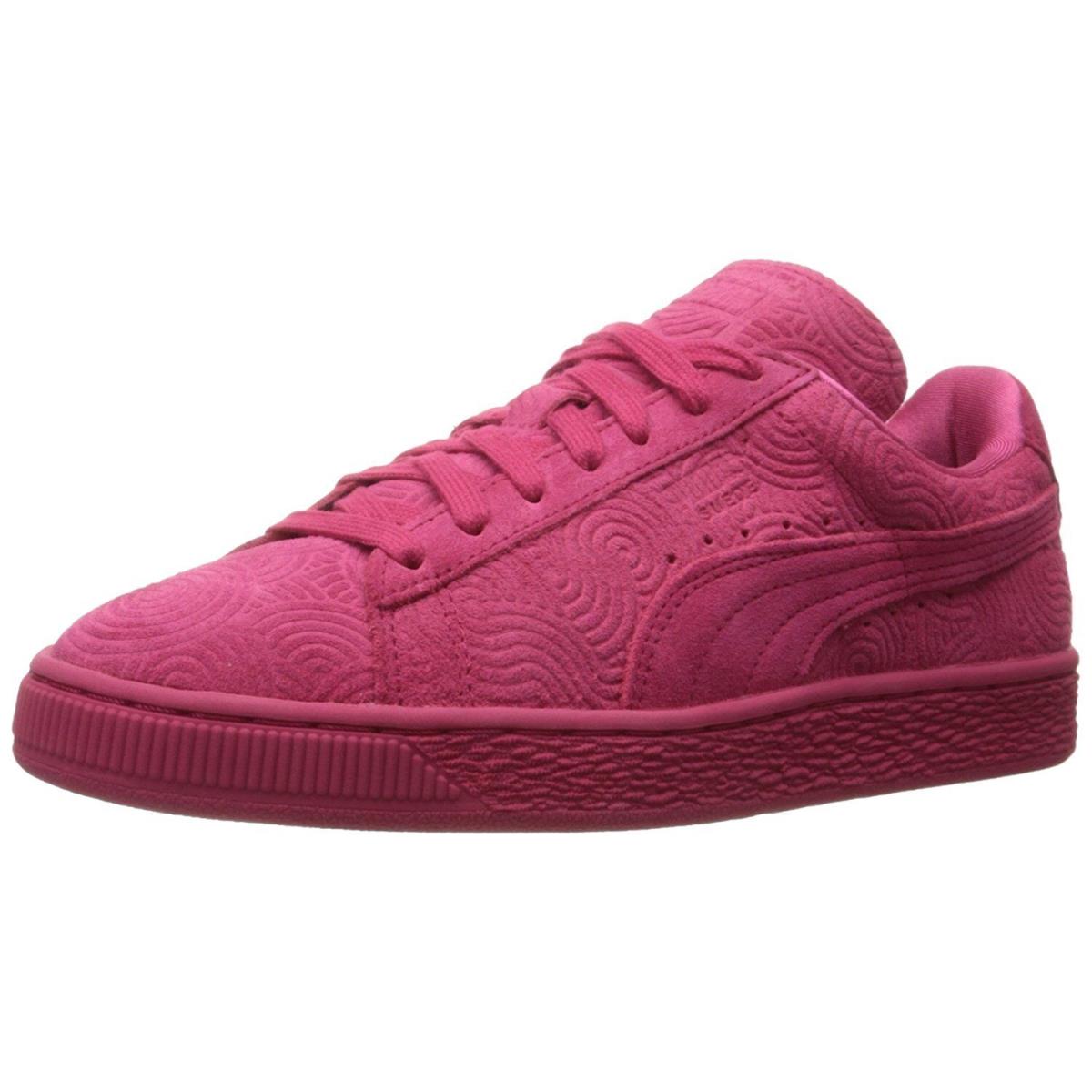 Women`s Puma Suede Classic + Colored Sneakers 360584 02 Sizes 6.5-9.5 Rose Red - Rose Red/Rose Red