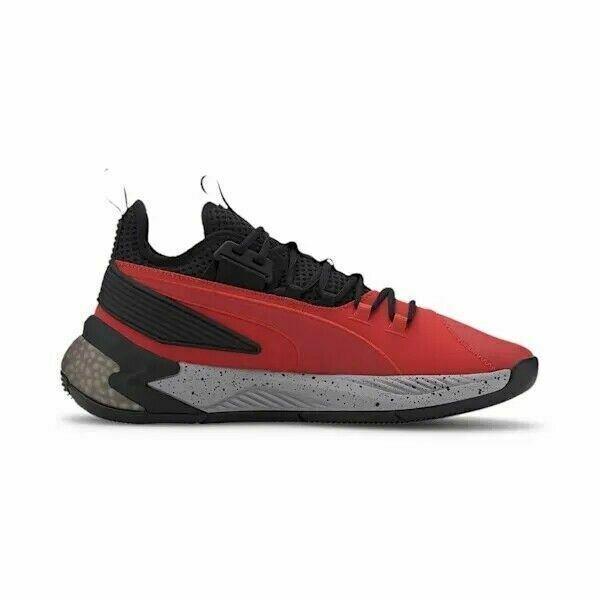 Puma Basketball Uproar Hybrid Court Core High Risk Red Black Men 192775-08 - Red