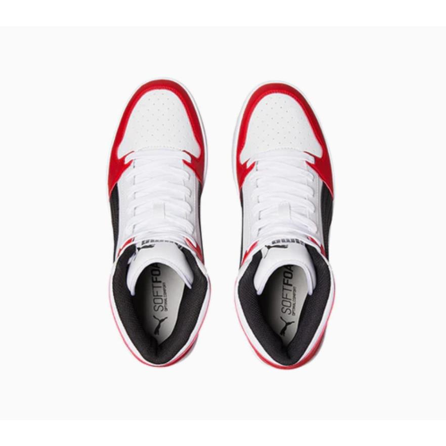 Puma Men`s Rebound Layup SL Sneakers White/red 369573-14 h