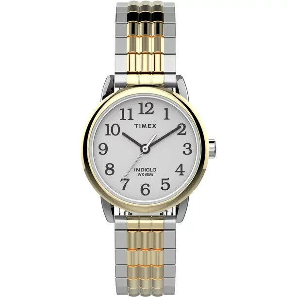 Timex Women`s Easy Reader 25mm Perfect Fit Watch Two-tone Case TW2V059009J