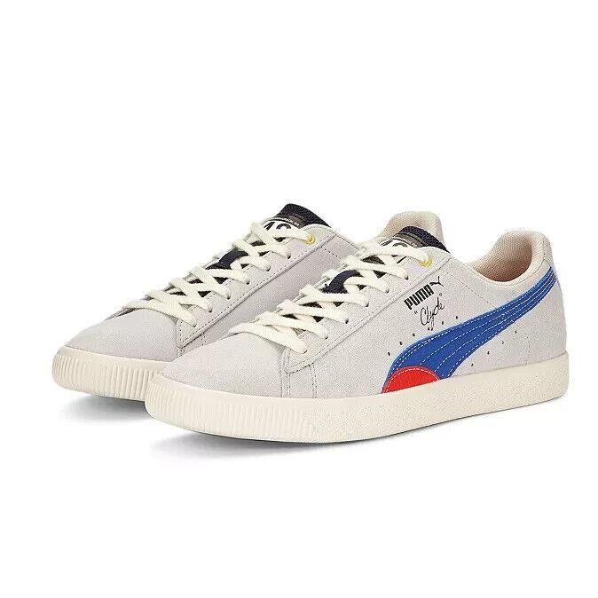 Puma N57104 Mens Grey/multi Suede Clyde Tm Lace Up Sneakers Size EU 46 US 12 - Gray