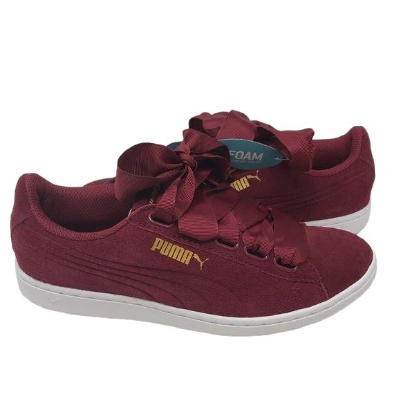 Puma Women`s Vikky Ribbon Sneaker Size 7 M - Tibetan Red