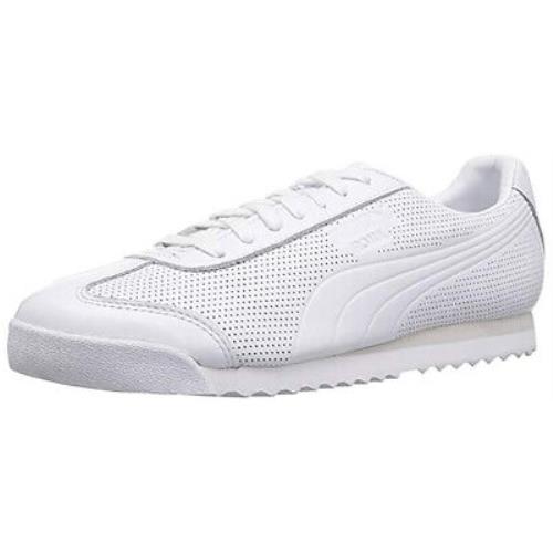 Puma Mens Roma Dlx Perf Casual Sneakers 365440-01 White Size 8