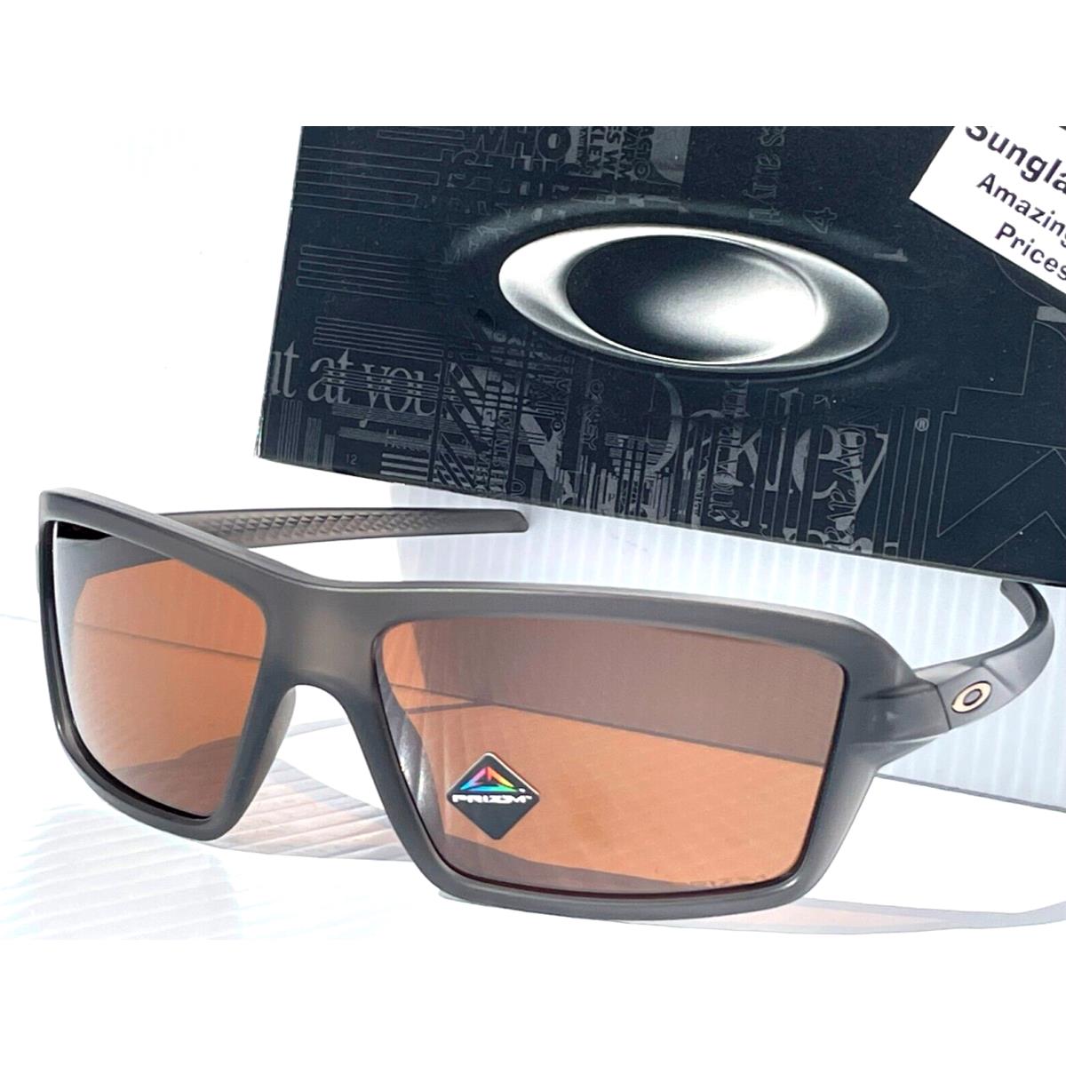 Oakley Cables Matte Grey Smoke Prizm Tungsten Lens Sunglass 9129-15