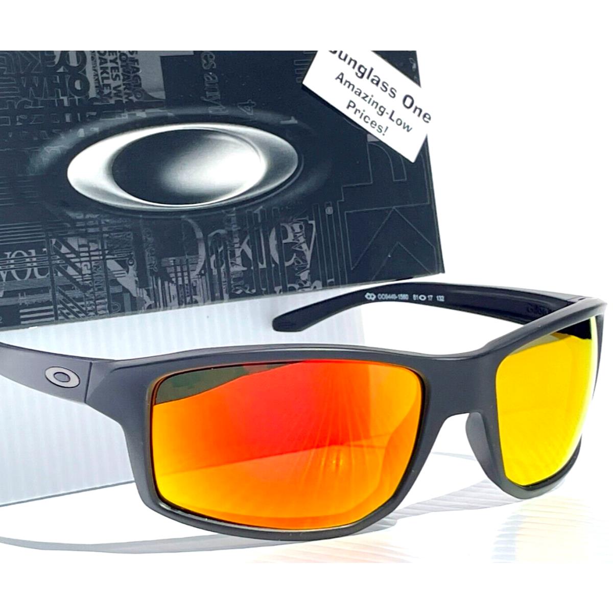 Oakley Gibston Matte Black Polarized Galaxy Ruby Lens Sunglass 9449-15