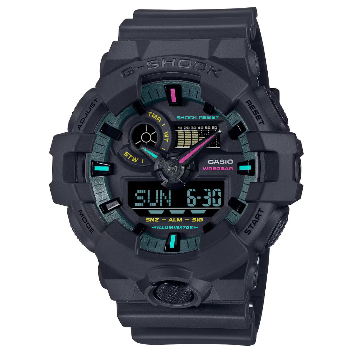 Casio G-shock Analog-digital Black Case Watch GA700MF-1A