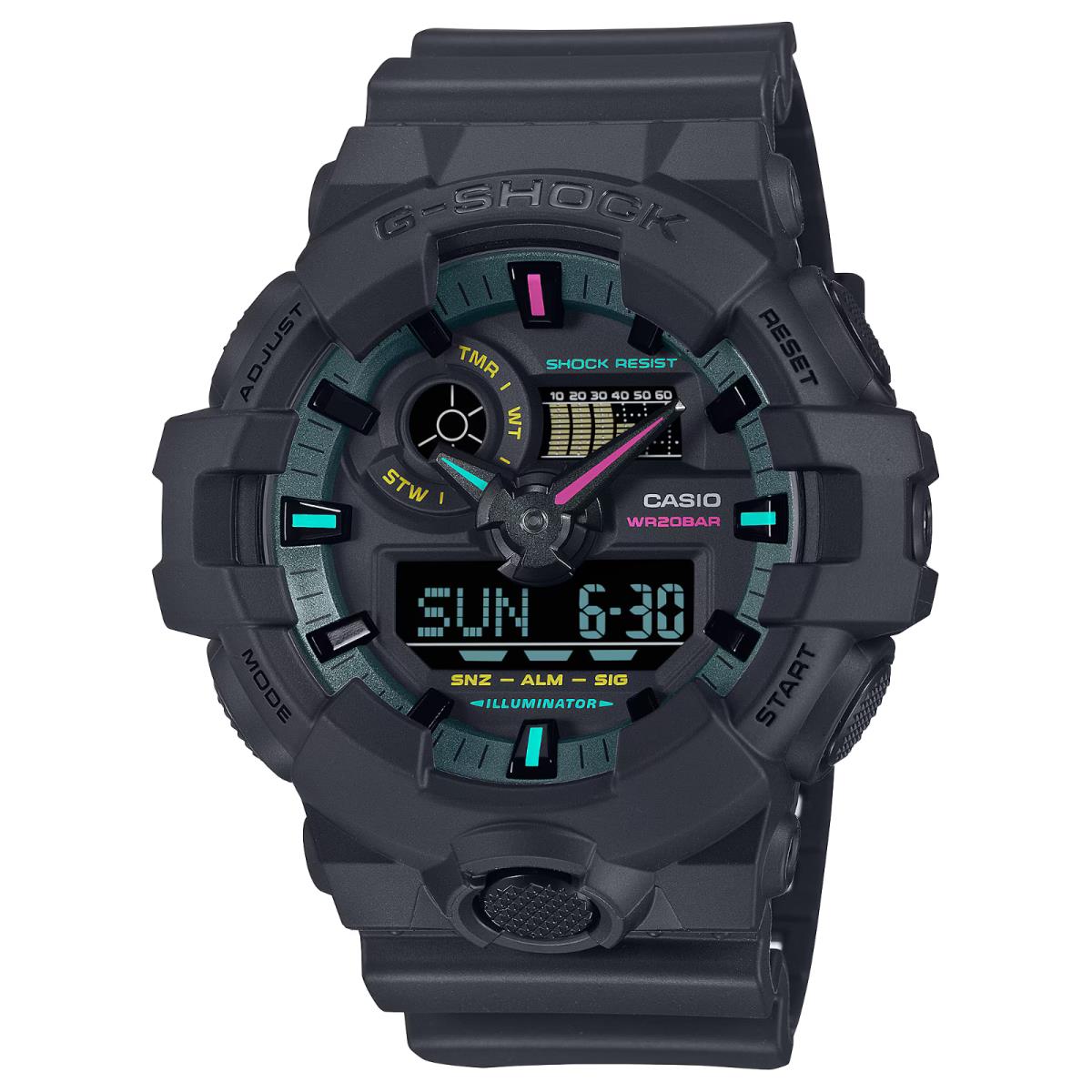 Casio G-shock Analog-digital Black Case Watch GA700MF-1A